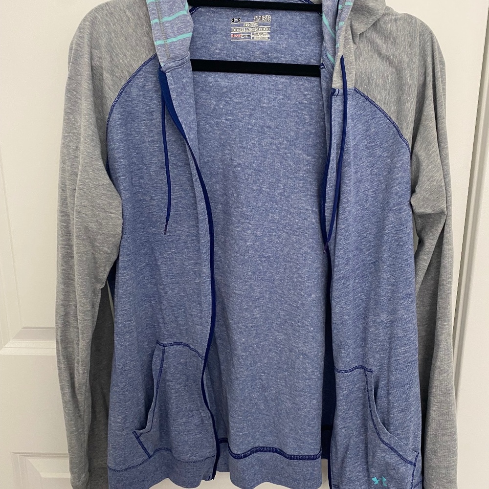 Under Armour Blue and Gray Lightweight Sweatshirt
